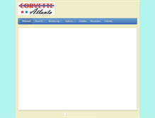 Tablet Screenshot of corvetteatlanta.org